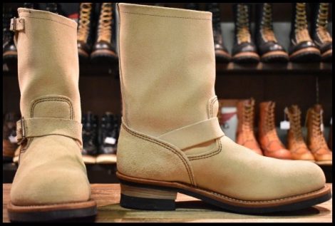 【10D 美品 11年】レッドウィング 8268 スエード エンジニア ホーソーンアビレーン ラフアウト スチールトゥ ブーツ redwing HOPESMORE
