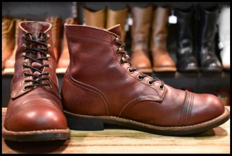 【7D 良品 19年】レッドウィング 8119 アイアンレンジャー オックスブラッドメサ キャップトゥ 編み上げ ブーツ redwing HOPESMORE