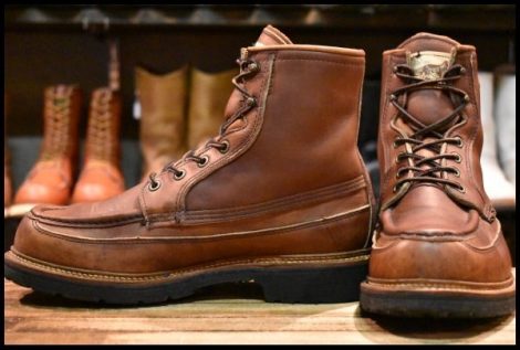 【8EE 良品 50周年限定モデル 犬タグ】レッドウィング 1950 アイリッシュセッター 茶 黒ソール 編み上げ ブーツ redwing HOPESMORE