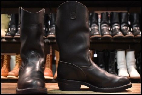 【8E 良品 01年】WESCO ウエスコ ウエスタンボス 黒 ブラック モリソン ビブラム430シングル ブーツ BOSS HOPESMORE