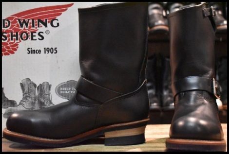 【8D 箱付 美品 08年】レッドウィング 2268 エンジニア 黒 ブラッククローム スチールトゥ ブーツ redwing HOPESMORE