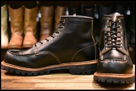 【9.5E 美品 19年】レッドウィング 9878 アイリッシュセッター ブラック クローンダイク モックトゥ 編み上げ ブーツ redwing HOPESMORE
