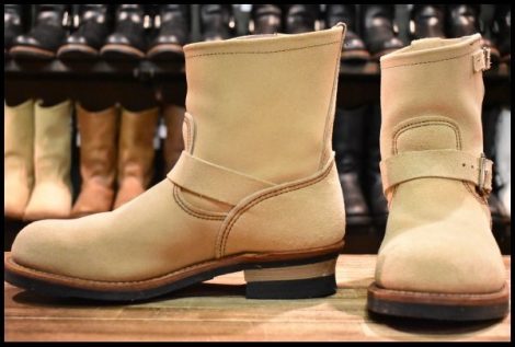【9D 美品 11年】レッドウィング 2965 ショート スエードエンジニア ホーソーンアビレーンラフアウト スチール redwing HOPESMORE