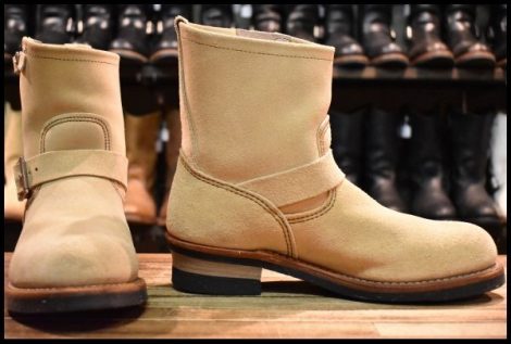 【9D 美品 11年】レッドウィング 2965 ショート スエードエンジニア ホーソーンアビレーンラフアウト スチール redwing HOPESMORE