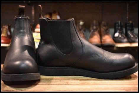 【10.5D 美品 23年】レッドウィング 3194 クラシックチェルシー サイドゴア ブラック ハーネス 黒 ブーツ redwing HOPESMORE