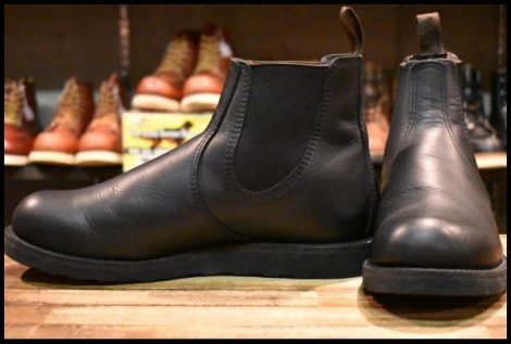 【10.5D 美品 23年】レッドウィング 3194 クラシックチェルシー サイドゴア ブラック ハーネス 黒 ブーツ redwing HOPESMORE