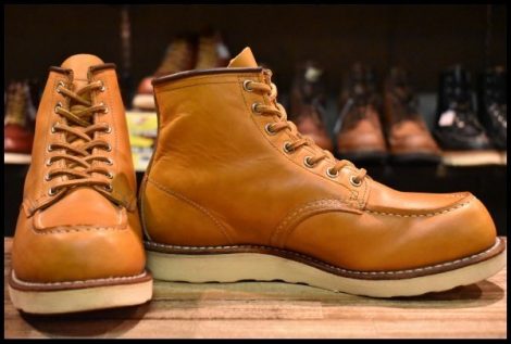 【7.5E 良品 11年】レッドウィング 9875 アイリッシュセッター ゴールドラセット モックトゥ レースアップ ブーツ redwing HOPESMORE