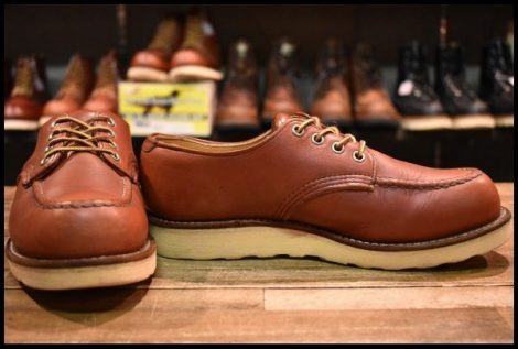 【7D 良品 03年】レッドウィング 8104 オックスフォード 赤茶 オロラセット 短靴 ローカット ブーツ redwing ブーツ 8103 HOPESMORE