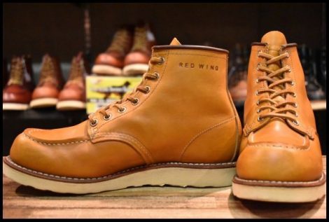 【7.5E 良品 11年】レッドウィング 9875 アイリッシュセッター ゴールドラセット モックトゥ レースアップ ブーツ redwing HOPESMORE