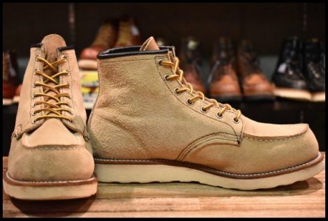 【8.5E 良品 05年】レッドウィング 8173 スエード アイリッシュセッター ホーソーン ラフアウト モックトゥ ブーツ redwing HOPESMORE