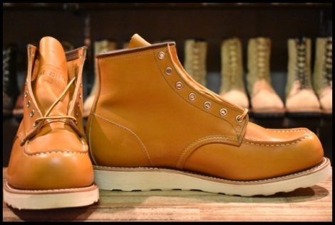 【10.5E 未使用 21年】レッドウィング 9875 アイリッシュセッター ゴールドラセット モックトゥ レースアップ ブーツ redwing HOPESMORE