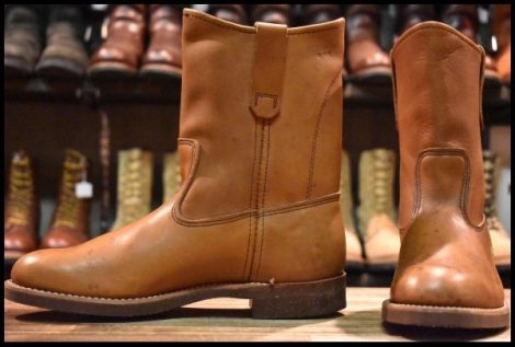 【8D DEAD 旧羽タグ 81年】レッドウィング 1166 ペコス 茶 ブラウン ベルバリタン ロング ブーツ redwing pecos HOPESMORE