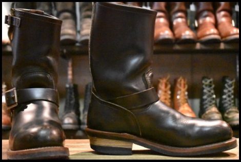 【7D 箱付 良品 14年】レッドウィング 9268 エンジニア 黒 ブラック クローンダイク スチールトゥ ブーツ 2268 redwing HOPESMORE