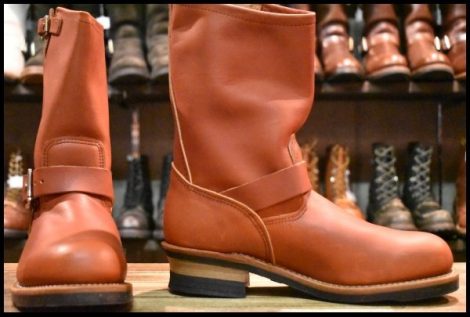 【8.5D 箱付 未使用 15年】レッドウィング 8271 エンジニア 赤茶 オロラセット スチールトゥ プルオン ブーツ redwing HOPESMORE