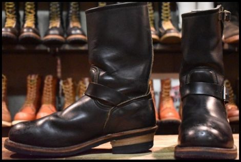 【7.5D 良品 PT91刺繍タグ】レッドウィング 8270 ナイフポケット エンジニア 黒 スチールトゥ ブーツ redwing 2268 HOPESMORE