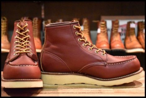 【7E 美品 犬タグ 99年】レッドウィング 8875 アイリッシュセッター 赤茶 オロラセット モックトゥ ブーツ redwing HOPESMORE