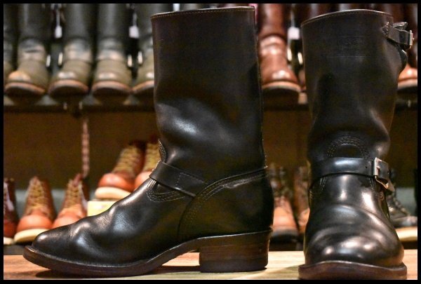 【9.5E 良品 09年】WESCO ウエスコ ナローボス 7710 ブラック 黒 エンジニア ビブラム700シングル ブーツ HOPESMORE