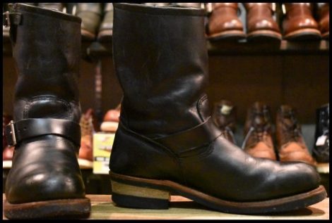【9.5D 良品 09年】レッドウィング 2268 エンジニア 黒 ブラッククローム スチールトゥ ブーツ redwing HOPESMORE