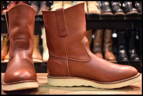 【8E 箱付 美品 06年】レッドウィング 8866 ペコス 赤茶 オロラセット プルオン クッションソール ブーツ redwing pecos HOPESMORE
