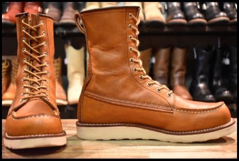 【7.5D 箱付 良品 22年】レッドウィング 877 ロング アイリッシュセッター 茶 オロレガシー モックトゥ 編み上げ ブーツ redwing HOPESMORE