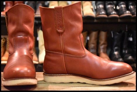 【10E 良品 19年】レッドウィング 8866 ペコス 赤茶 オロラセット クッションソール ブーツ redwing pecos HOPESMORE