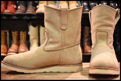 【11E 美品 09年】レッドウィング 8168 スエード ペコス ホーソーン アビレーン ラフアウト プルオン ブーツ redwing pecos HOPESMORE