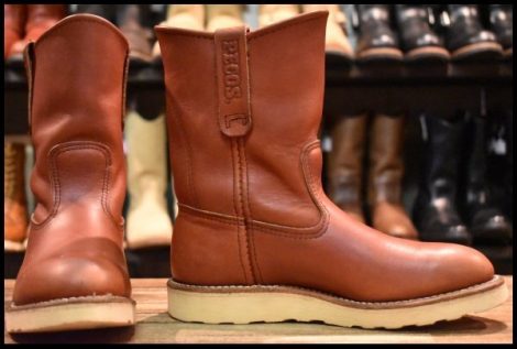 【5D 良品 07年】レッドウィング 8866 ペコス 赤茶 オロラセット プルオン クッションソール ブーツ redwing pecos HOPESMORE