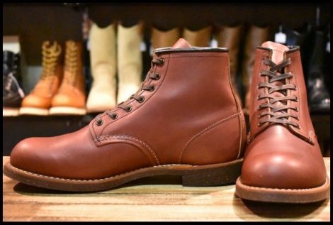 【10D 美品 17年】レッドウィング 2961 ブラックスミス 茶 ブラウン プレーントゥ レースアップ 編み上げ ブーツ redwing HOPESMORE