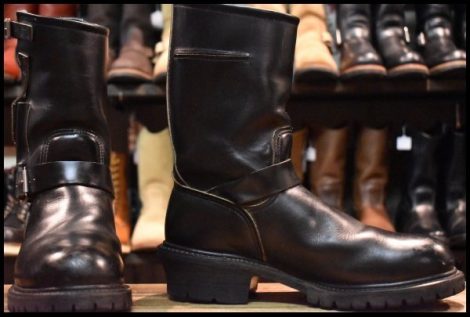 【8.5D 良品 PT91刺繍】レッドウィング 8280 ナイフポケット エンジニア 黒 ブラッククローム 2268 ブーツ redwing HOPESMORE