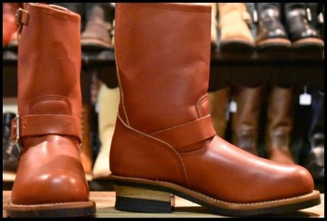 【7.5D 箱付 美品 15年】レッドウィング 8271 エンジニア 赤茶 オロラセット スチールトゥ プルオン ブーツ redwing HOPESMORE