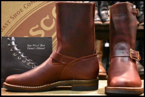 【9C 箱付 未使用 15年】WESCO ウエスコ カスタムボス バーガンディクロムエクセル 9インチハイト エンジニア ブーツ BOSS HOPESMORE