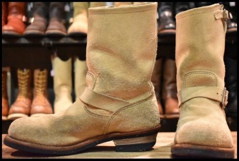 【10D 良品 11年】レッドウィング 8268 スエード エンジニア ホーソーンアビレーンラフアウト スチールトゥ ブーツ redwing HOPESMORE