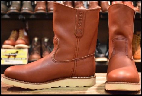 【8E 良品 08年】レッドウィング 8866 ペコス 赤茶 オロラセット クッションソール ブーツ redwing pecos HOPESMORE
