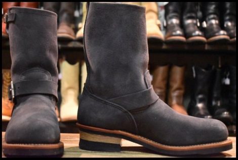 【8D 美品 BEAMS別注 10年】レッドウィング 8254 ネイビー スエード エンジニア スチールトゥ ビームス ブーツ redwing HOPESMORE