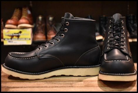 【9.5D 美品 04年】レッドウィング 8130 アイリッシュセッター 黒 ブラッククローム モックトゥ 8179 編み上げ ブーツ redwing HOPESMORE