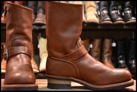 【8D 箱付 DEAD PT91プリント 94年2月刻印】レッドウィング 8269 エンジニア 茶 ブラウン スチールトゥ ブーツ redwing HOPESMORE