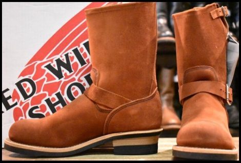 【9D 箱付 DEAD 05年】レッドウィング 8812 赤茶スエード エンジニア カッパー ラフアウト スチールトゥ ブーツ redwing HOPESMORE