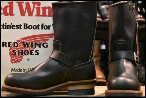 【7D 箱付 DEAD PT91プリント 94年】レッドウィング 2268 エンジニア ブラッククローム スチールトゥ ブーツ redwing HOPESMORE