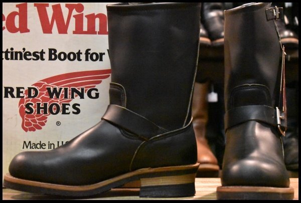 【7D 箱付 DEAD PT91プリント 94年】レッドウィング 2268 エンジニア ブラッククローム スチールトゥ ブーツ redwing HOPESMORE