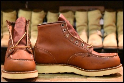 【7.5E DEAD 羽タグ 03年】レッドウィング 8131 アイリッシュセッター 赤茶 オロラセット モックトゥ 8875 ブーツ redwing HOPESMORE