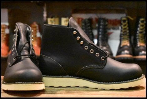 【8.5EE 箱付 DEAD 犬タグ LEGEND 99年】レッドウィング 8165 アイリッシュセッター ブラック プレーントゥ ブーツ redwing HOPESMORE