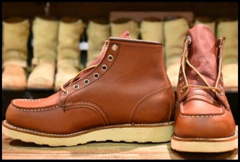 【7.5E DEAD 羽タグ 03年】レッドウィング 8131 アイリッシュセッター 赤茶 オロラセット モックトゥ 8875 ブーツ redwing HOPESMORE