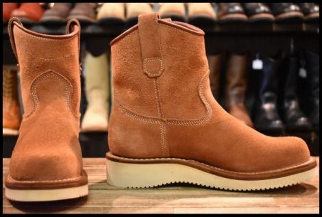 【6.5D 美品 FLATHEAD別注】VIBERG ヴァイバー 80 プルオン レッドドッグラフアウト フラットヘッド エンジニア ブーツ HOPESMORE
