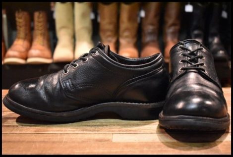 【8E? 良品】WESCO ウエスコ JHクラシックス オックスフォード ブラック ブラックシボ革 短靴 ジョンヘンリー ブーツ HOPESMORE