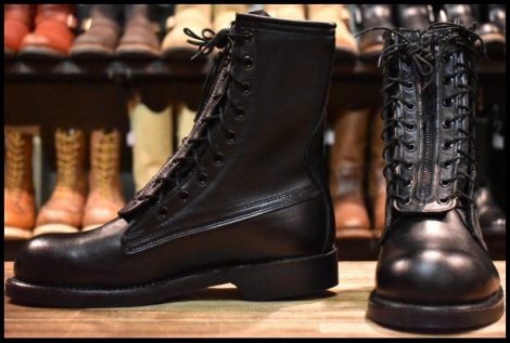 【7D DEAD 80’S～90’Ｓ】ChippewaOEM チペワOEM 27486 コンバットブーツ ファイヤーマンブーツ 黒 ブラック ロング ブーツ HOPESMORE