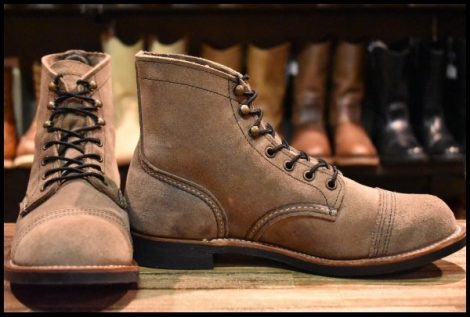【8D 箱付 美品 22年】レッドウィング 8087 アイアンレンジャー ミュールスキナーラフアウト 編み上げ ブーツ redwing HOPESMORE