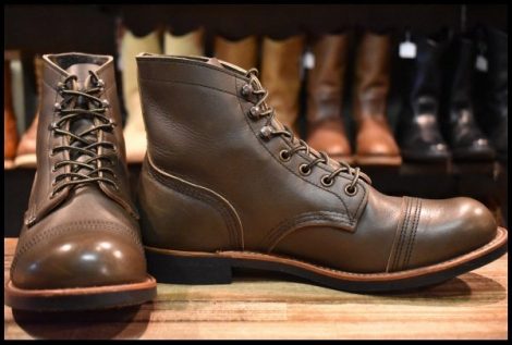 【9D 美品 24年】レッドウィング 8078 アイアンレンジャー グリーン アルパイン ポーテージ 緑 ブーツ redwing HOPESMORE