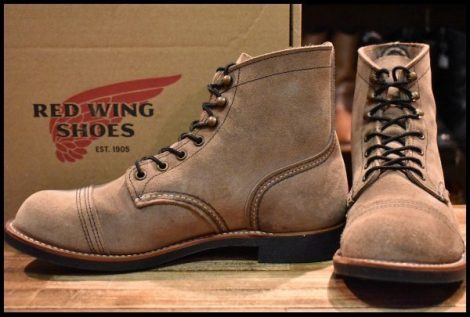 【8D 箱付 美品 22年】レッドウィング 8087 アイアンレンジャー ミュールスキナーラフアウト 編み上げ ブーツ redwing HOPESMORE
