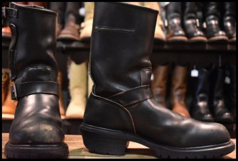【8D 難あり PT91刺繍】レッドウィング 8280 ナイフポケット エンジニア 黒 ブラッククローム 2268 ブーツ redwing HOPESMORE