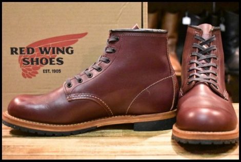 【8D 箱付 美品 19年】レッドウィング 9411 ベックマン ブーツ ブラックチェリー フェザーストーン プレーントゥ redwing HOPESMORE